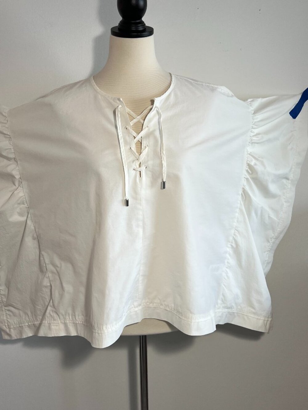 Opening Ceremony pull over top relaxed fit flutter sleeve M/L